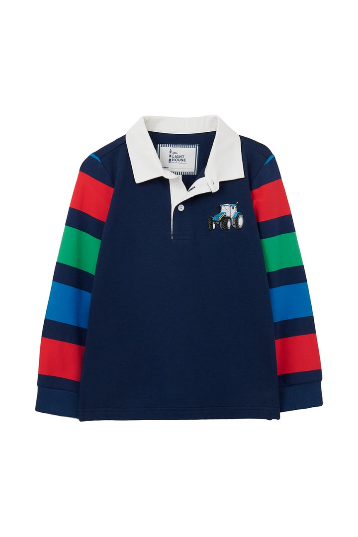 Lighthouse Rafferty Rugby Shirt - Blue Tractor