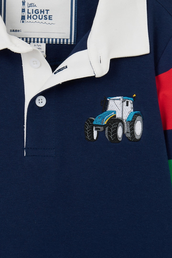 Lighthouse Rafferty Rugby Shirt - Blue Tractor