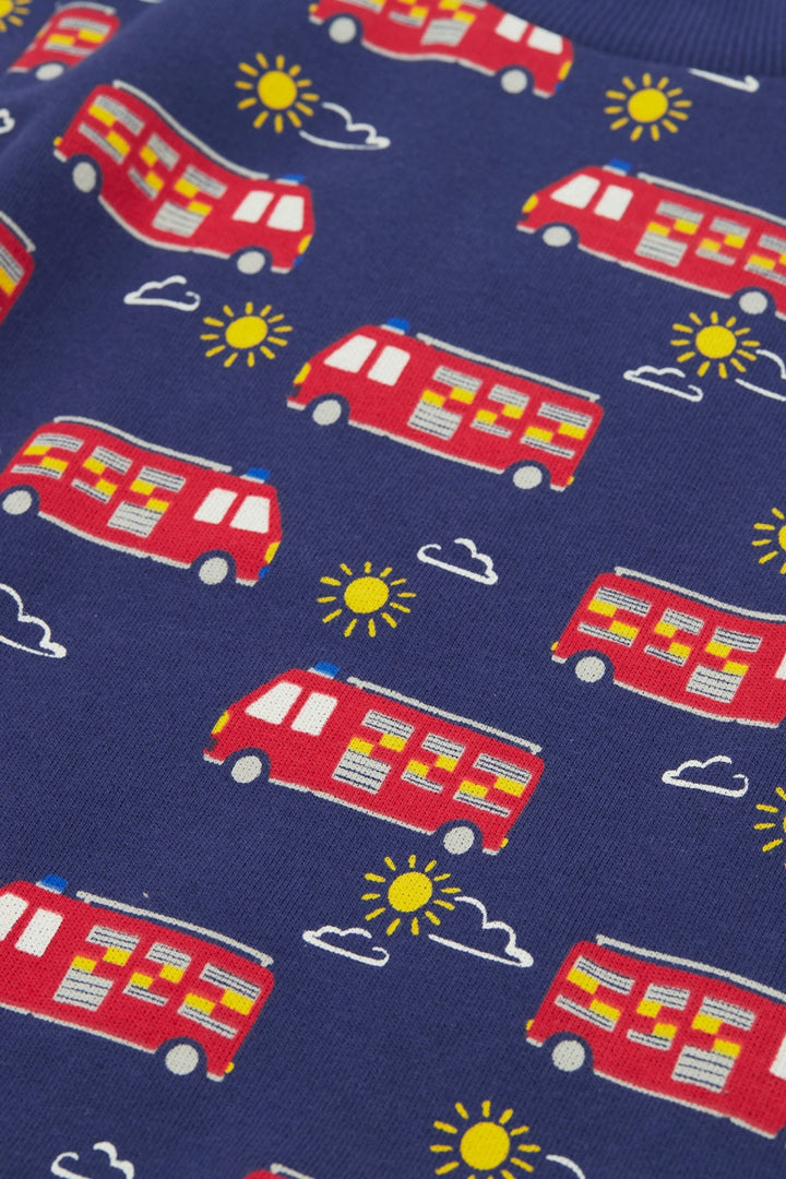 Easy On Printed Jumper - Fire Engine
