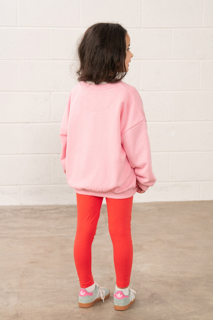 Lighthouse Flora Sweatshirt - Dusky Pink &amp; Flowers