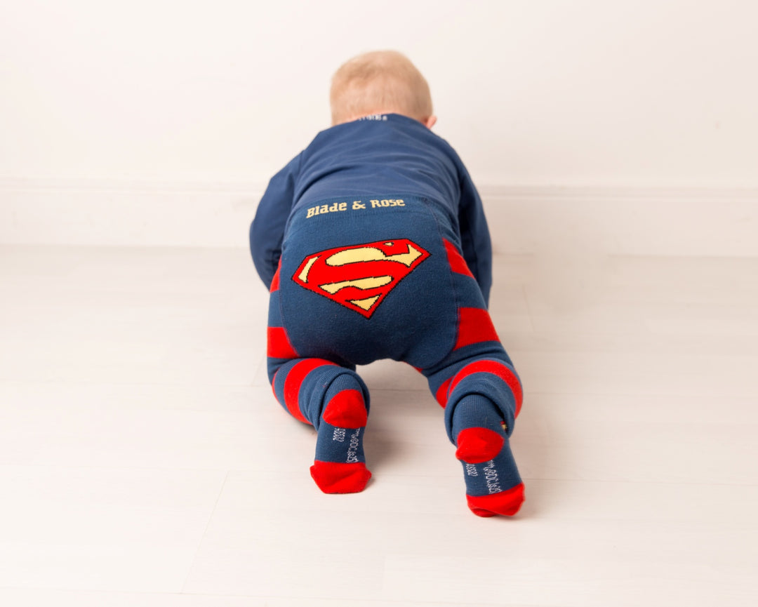 Blade and Rose Socks - Superman Saves The Day