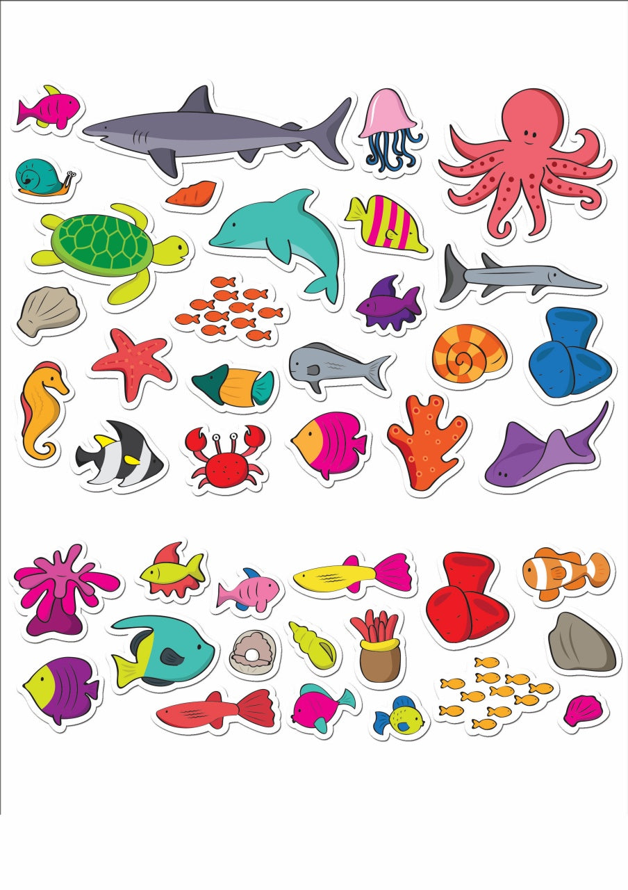 Fiesta Crafts Stickabouts - Aquarium