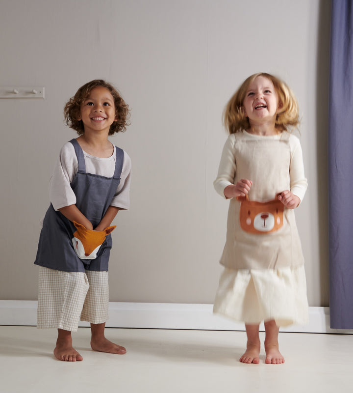 ThreadBear Linen Apron - Bear