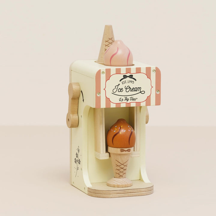 Le Toy Van Wooden Ice Cream Machine and Playfood Cones