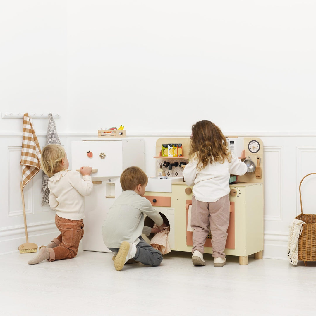 Rattan Family Play Kitchen