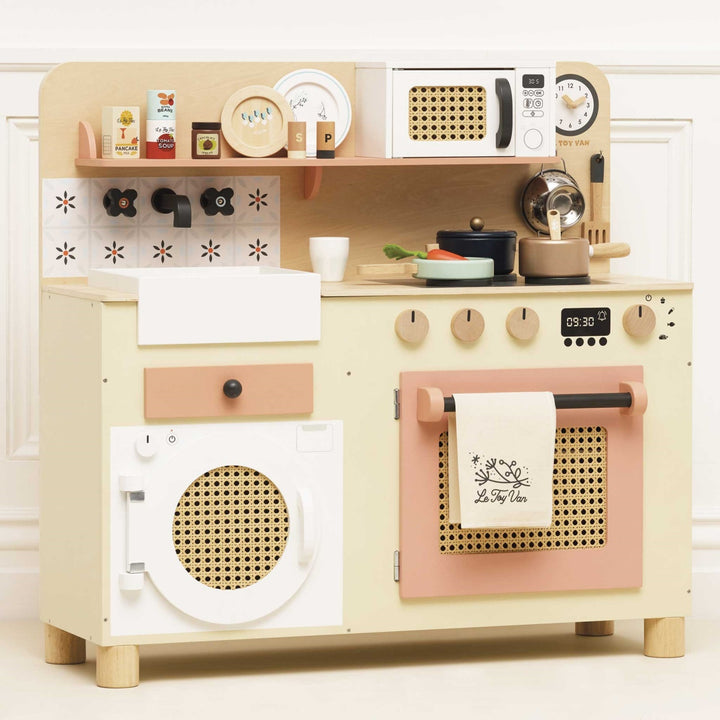 Rattan Family Play Kitchen