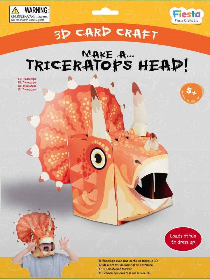 Make a Mask - Triceratops - Fiesta Crafts
