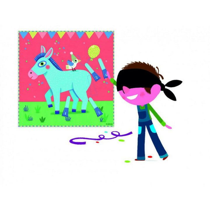 Djeco Birthday Game Hi! Han! Pin the Tail on the Donkey
