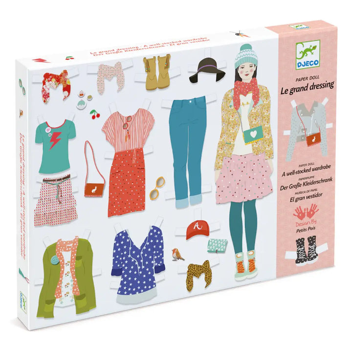 Djeco Paper Doll - A Well-Stocked Wardrobe