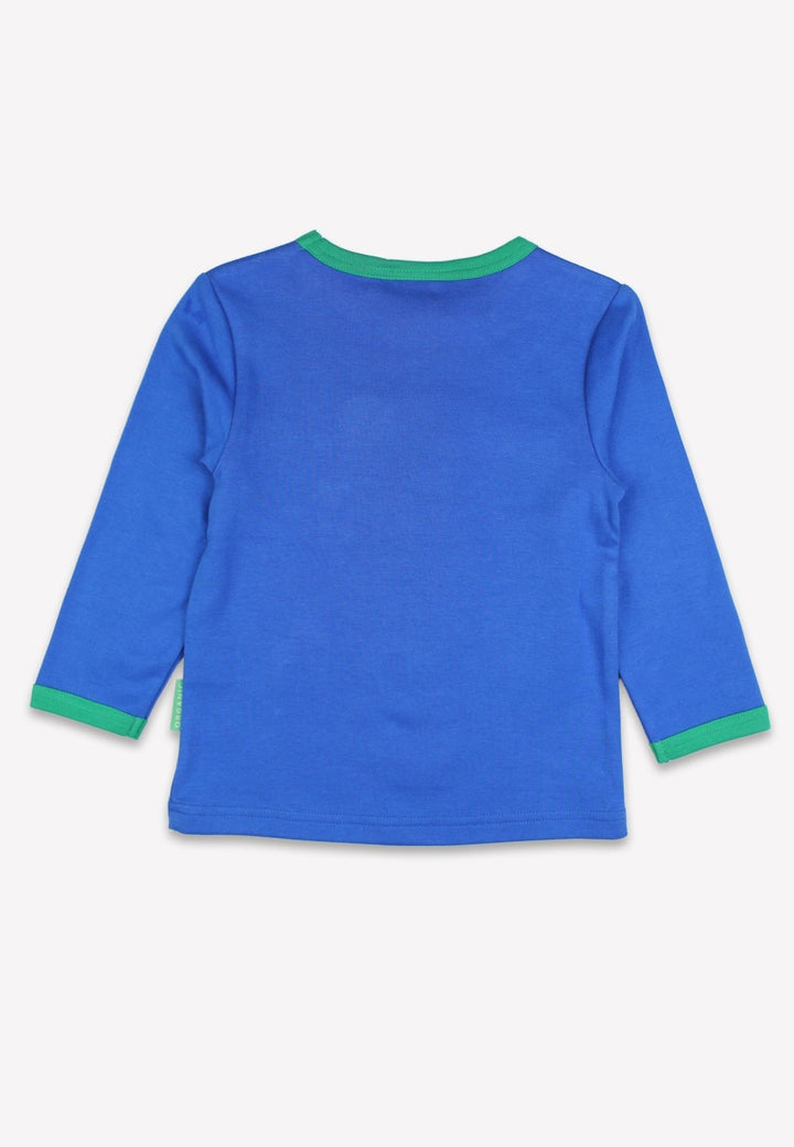 Organic Brown Bear Applique Long-Sleeved T-Shirt
