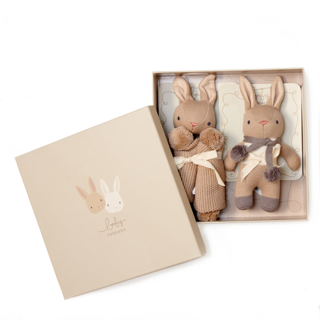 ThreadBear Baby Threads Taupe Gift Box