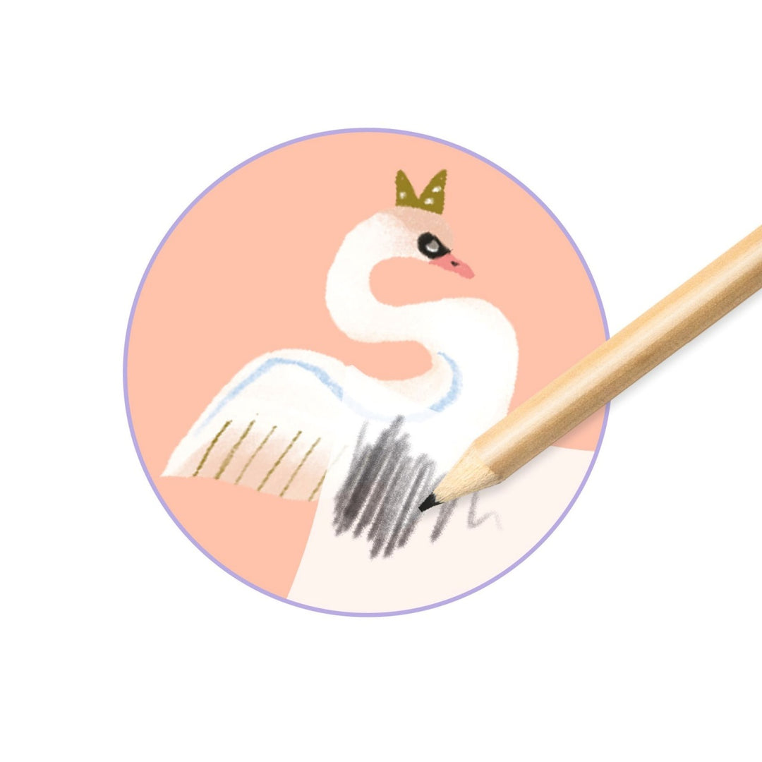 Djeco Rub-On Transfers - Little Ballet Dancers
