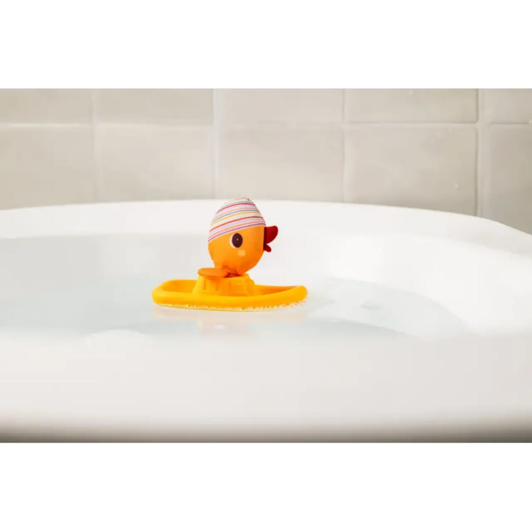 Lilliputiens Bath Toy - Gaspard the Duck and his Floating Boat