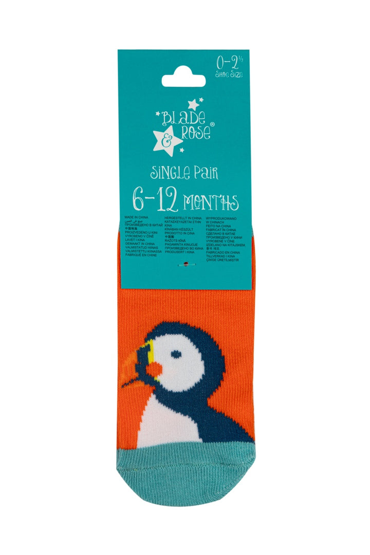 Blade and Rose Socks - Kenzie the Puffin
