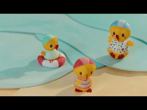 Lilliputiens - Three Bath Ducks Learning to Swim