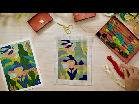 Djeco Atelier 65 - Needlepoint - Countryside