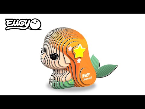 Eugy Mermaid 3D Cardboard Model Kit