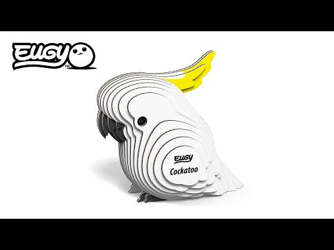 Eugy Cockatoo 3D Cardboard Model Kit