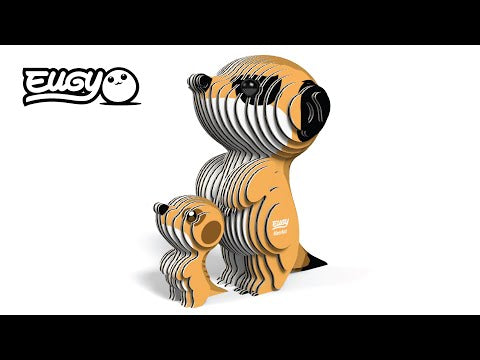 Eugy Meerkat 3D Cardboard Model Kit