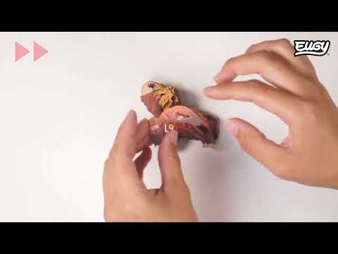 Eugy Highland Cow 3D Cardboard Model Kit