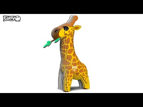 Eugy Giraffe 3D Cardboard Model Kit