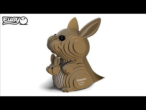 Eugy Kangaroo 3D Cardboard Model Kit
