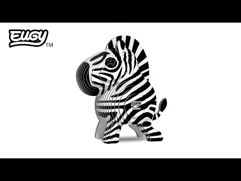 Eugy Zebra 3D Cardboard Model Kit