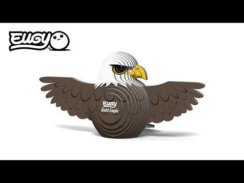 Eugy Bald Eagle 3D Cardboard Model Kit