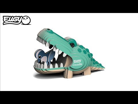 Eugy Crocodile 3D Cardboard Model Kit