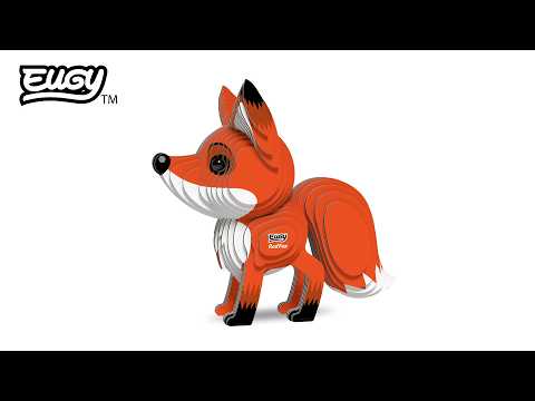 Eugy Red Fox 3D Cardboard Model Kit