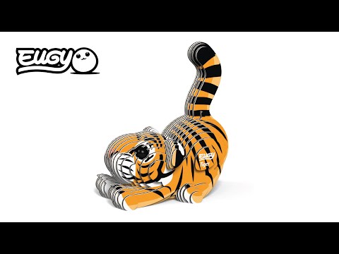 Eugy Tiger 3D Cardboard Model Kit