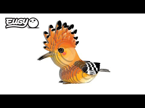 Eugy Hoopoe 3D Cardboard Model Kit
