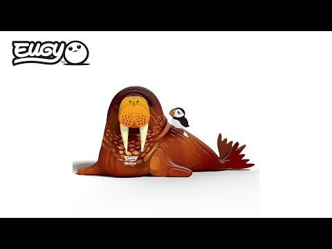 Eugy Walrus 3D Cardboard Model Kit
